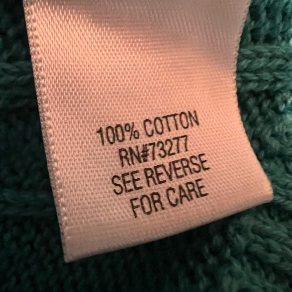 Croft & Barrow Turquoise V-Neck Sweater